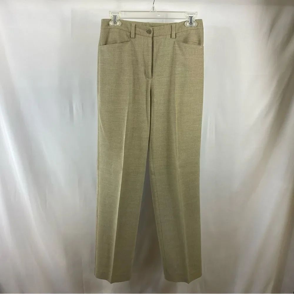 Liz Claiborne tan wide leg dress pants size 4